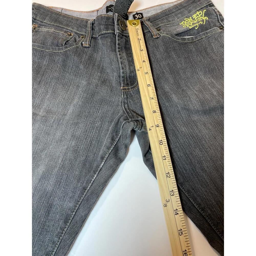 Women's Ed Hardy Jeans By Christ Audigier Embroidered Front & Back #114182 Sz30 - Picture 2 of 12